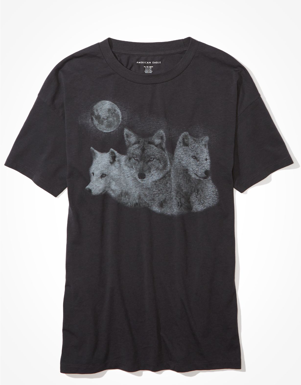 AE Oversized Wolf Graphic T-Shirt