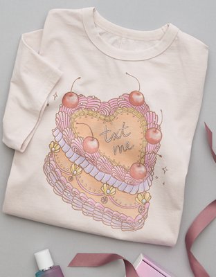 AE T-shirt Extragrande con Gráfico del Día de San Valentín
