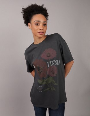 AE Oversized Flower Graphic T-Shirt