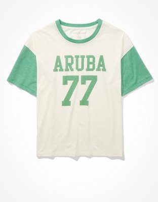 Женские футболки American Eagle AE Color-Block Graphic T-Shirt — фото 3