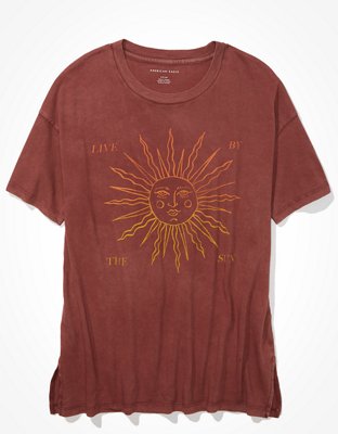 AE Oversized Red Sun Graphic T-Shirt