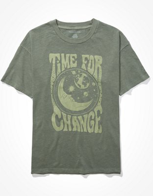 Женские футболки American Eagle AE Time For Change Graphic T-Shirt — фото 3