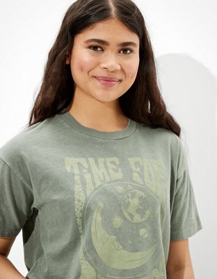 Женские футболки American Eagle AE Time For Change Graphic T-Shirt — фото 4