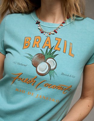 AE Fitted Cropped Graphic T-Shirt from American Eagle - $29.95