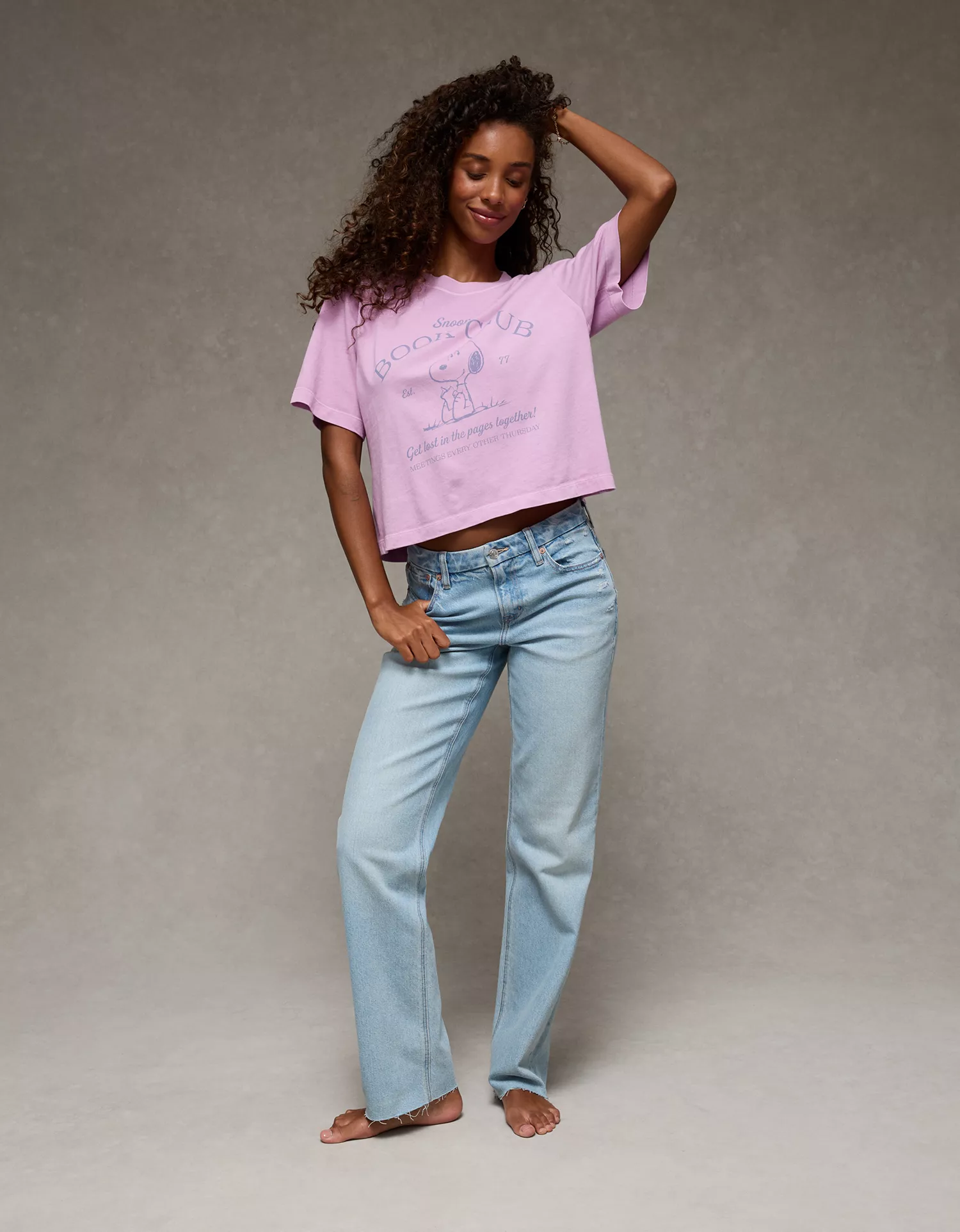 AE Boxy Snoopy Graphic T-Shirt