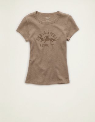 AE Hey Baby Graphic Waffle Tee