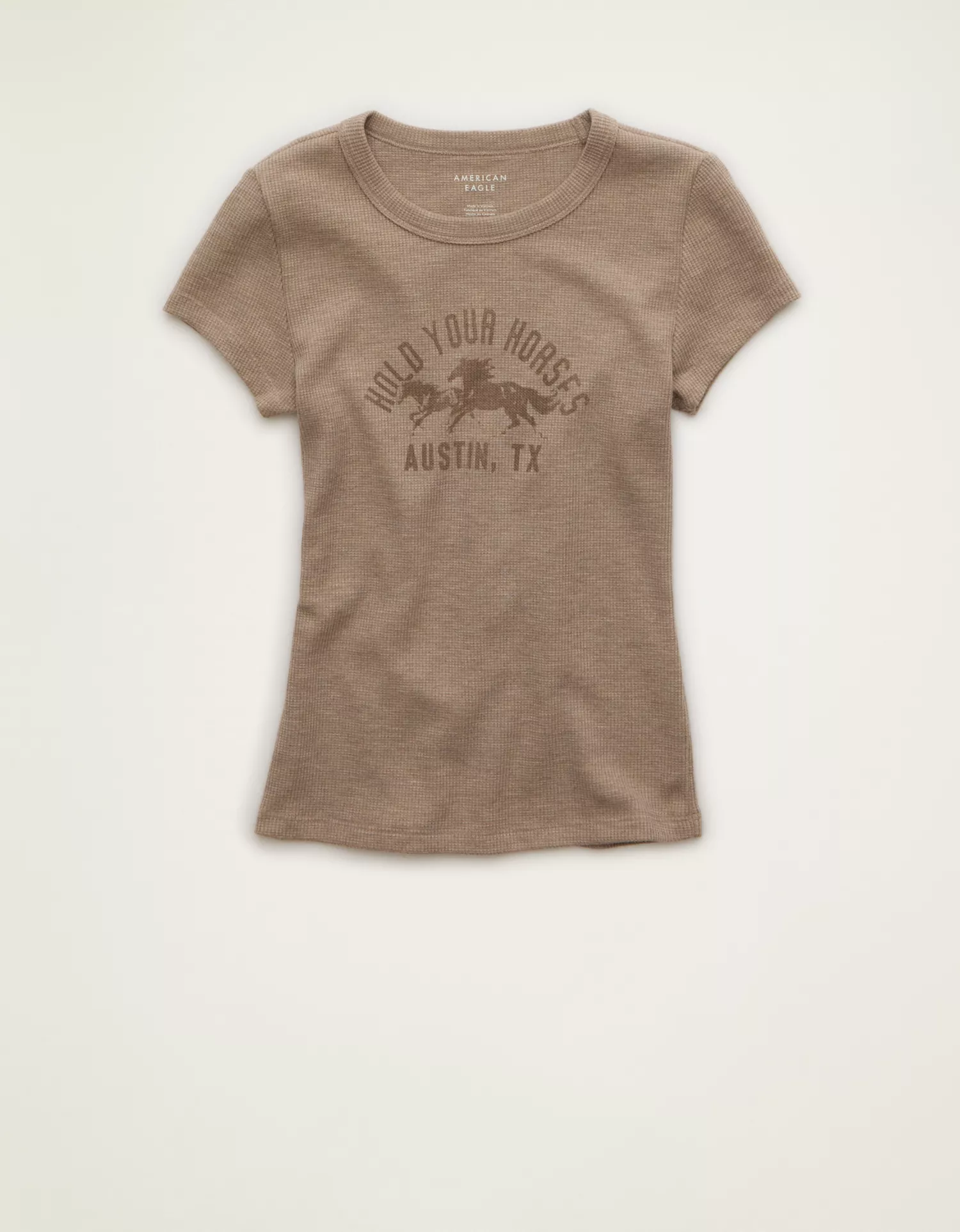 AE Hey Baby Graphic Waffle Tee - thumbnail 3