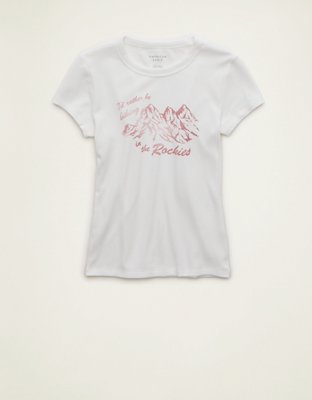 AE Hey Baby Graphic Waffle Tee