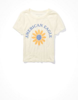 AE Cropped Hey Baby Tee