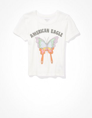 AE Cropped Hey Baby Tee