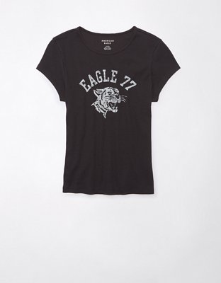 Женские футболки American Eagle AE Hey Baby Ribbed T-Shirt — фото 3