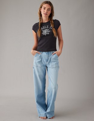 Женские футболки American Eagle AE Hey Baby Ribbed T-Shirt — фото 4