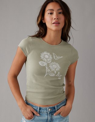 OFFLINE By Aerie Move-It Rib T-Shirt, Men's & Women's Jeans, Clothes &  Accessories