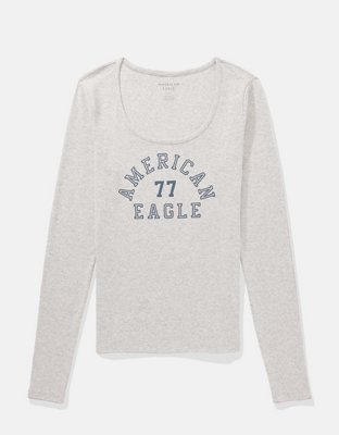 AE Long-Sleeve Scoop Neck T-Shirt