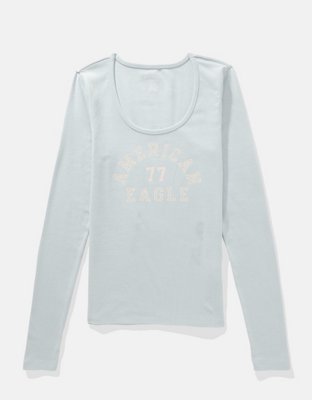 AE Long-Sleeve Scoop Neck T-Shirt