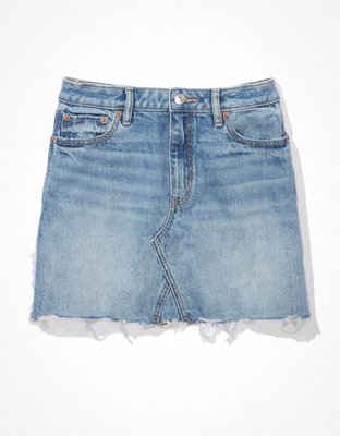 AE Low-Rise Denim Mini Skirt