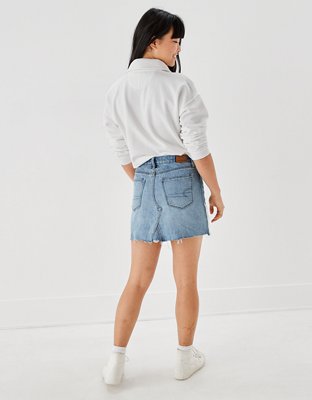 Женские юбки American Eagle AE Denim A-Line Mini Skirt — фото 3
