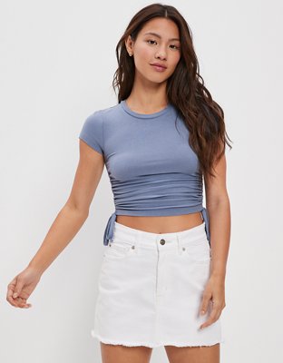 High waisted shop white skirt 90s