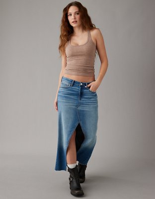 American eagle high discount waisted denim skirt