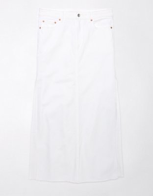 AE Maxifalda de Denim Tiro Bajo