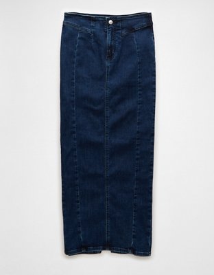 Женские юбки American Eagle AE Next Level Highest Waist Denim Maxi Skirt — фото 3