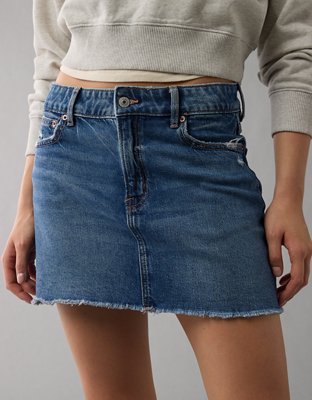 AE Minifalda Stretch de Denim Perfecta Cintura Alta