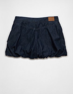 Jupe boule en denim extensible AE