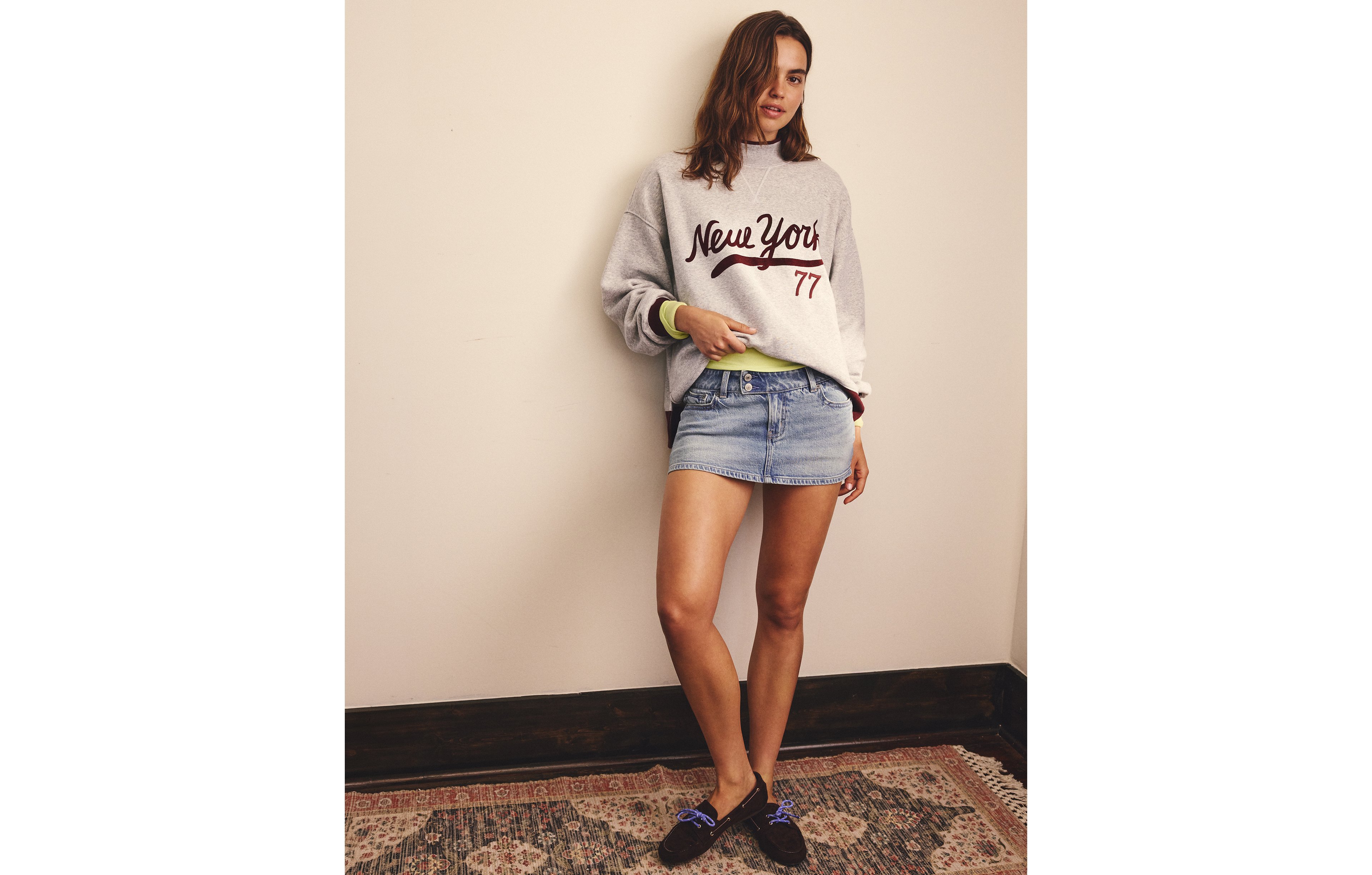AE Stretch Super Low-Rise Perfect Micro Mini Skirt