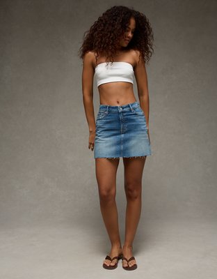 Minijupe parfaite rigide à taille haute AE