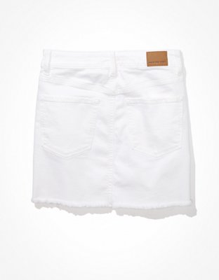 white jean skirt american eagle