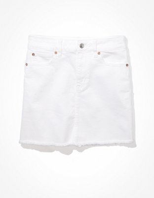 Женские юбки American Eagle AE White Denim Mini Skirt — фото 2