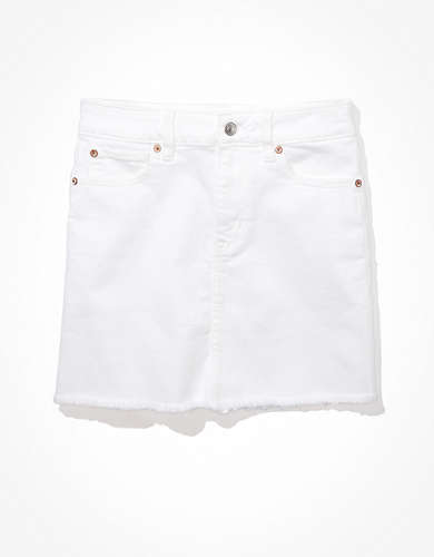AE White Denim Mini Skirt