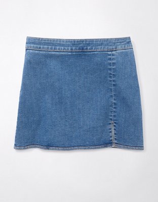 Knit cheap denim skirt