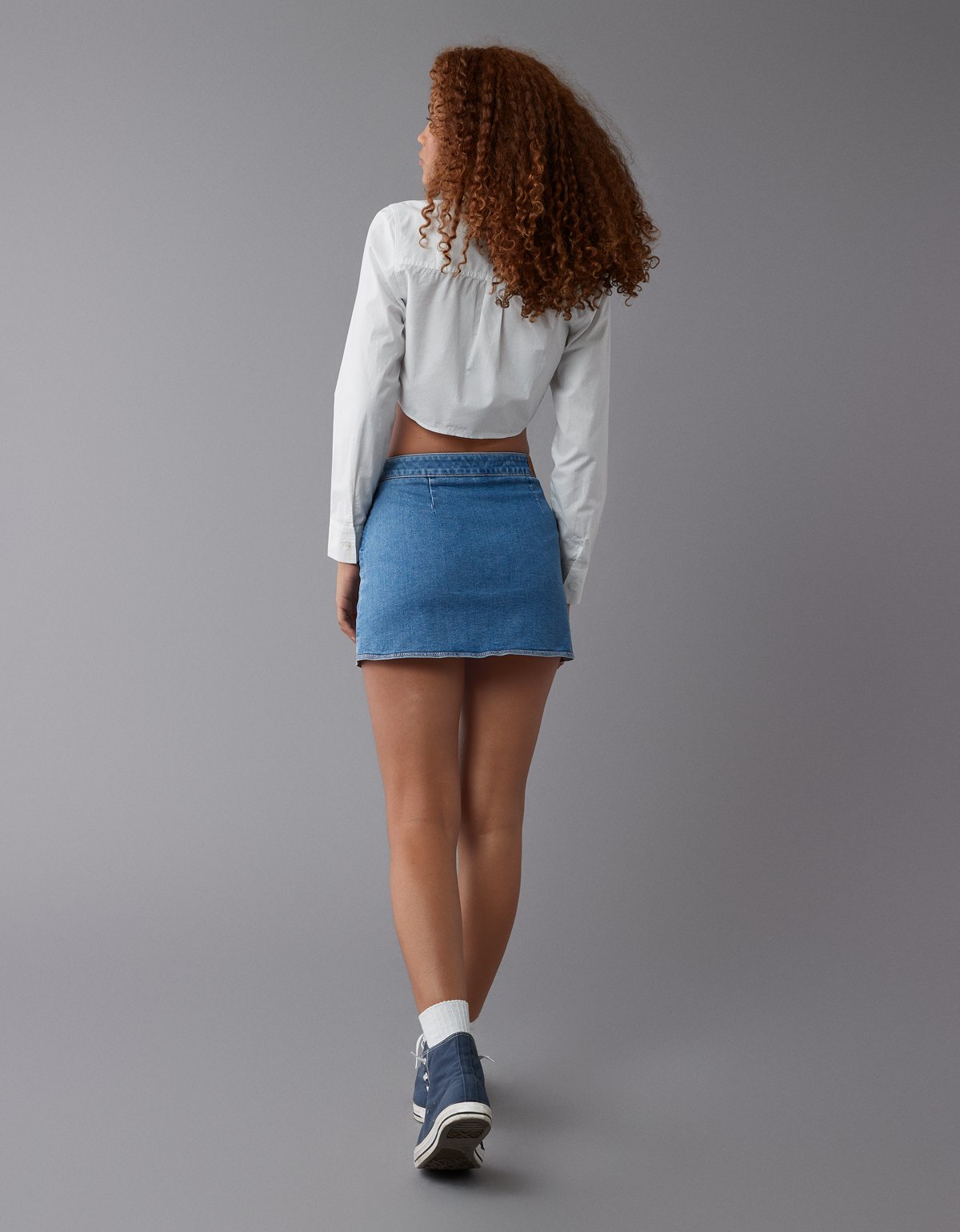 AE Next Level Denim It Knit Mini Skort - image 2