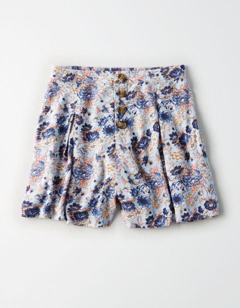 Женские брюки American Eagle AE Pleated Button Front Short