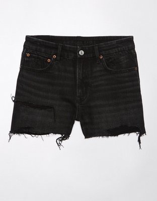 Xgoth Pear Shaped Body Shorts Punk Black Vintage Denim Shorts Women's  Summer Ruffled Design High Waisted
