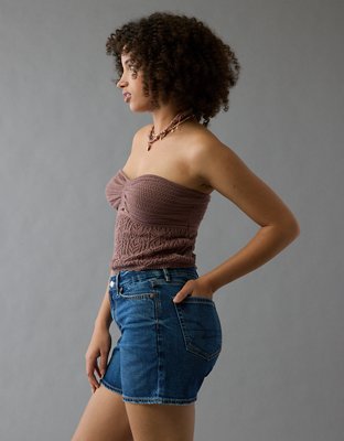 AE 6" Strigid Curvy Super High-Waisted Relaxed Denim Short