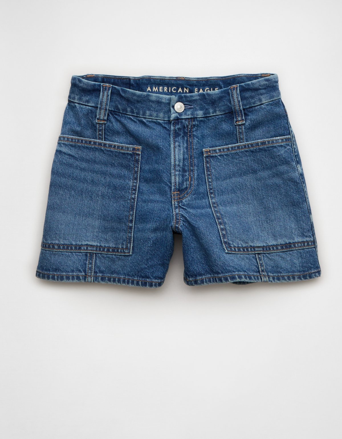 AE 3" Strigid Curvy Super High-Waisted Relaxed Denim Short - image 3
