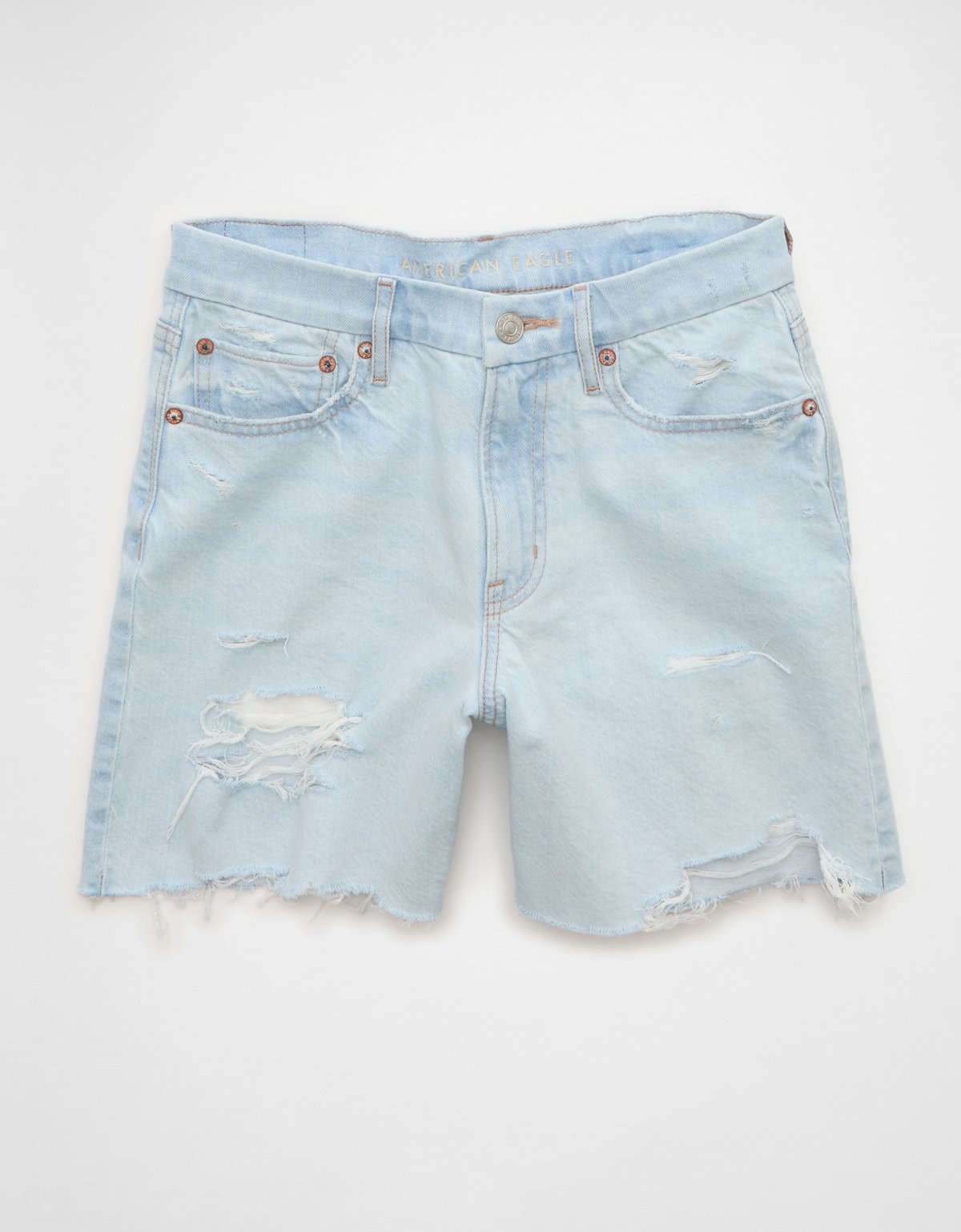AE 6" Strigid Curvy Super High-Waisted Relaxed Denim Short - image 3