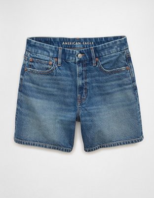 AE Strigid Curvy Super High-Waisted Relaxed Denim Utility Short