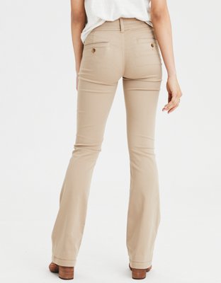 womens bootcut khaki jeans