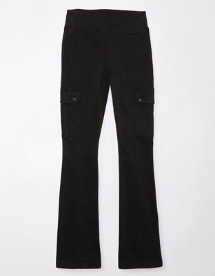 AE Stretch Pull-On High-Waisted Kick Bootcut Cargo Pant