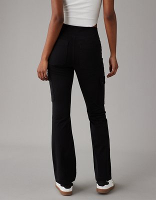 AE Stretch Pull-On High-Waisted Kick Bootcut Cargo Pant