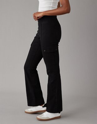 AE Stretch Pull-On High-Waisted Kick Bootcut Cargo Pant