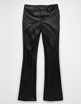 Женские брюки American Eagle AE Stretch Vegan Leather Classic Bootcut Pant — фото 3