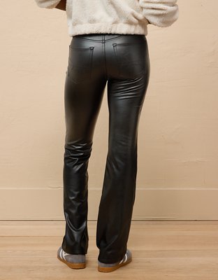 Женские брюки American Eagle AE Stretch Vegan Leather Classic Bootcut Pant — фото 2