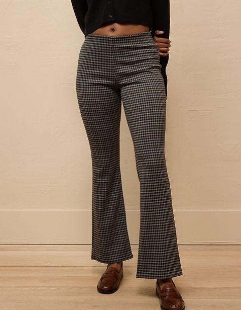 Женские ботинки American Eagle AE It Knit Pull-On High-Waisted Kick Boot Houndstooth Pant