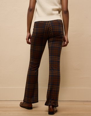 Женские ботинки American Eagle AE It Knit Pull-On High-Waisted Kick Boot Plaid Pant — фото 2