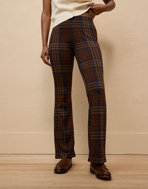 Женские ботинки American Eagle AE It Knit Pull-On High-Waisted Kick Boot Plaid Pant