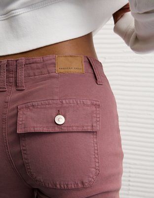 Pantalon à coupe semi-évasée classique extensible taille moyenne AE